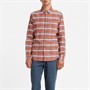Levi's Męskie Sunset Koszule z Długim Rękawem Czerwony w Kratkę