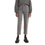 Levi's Damen Ribcage Ankle Jeans mit geradem Bein Grau