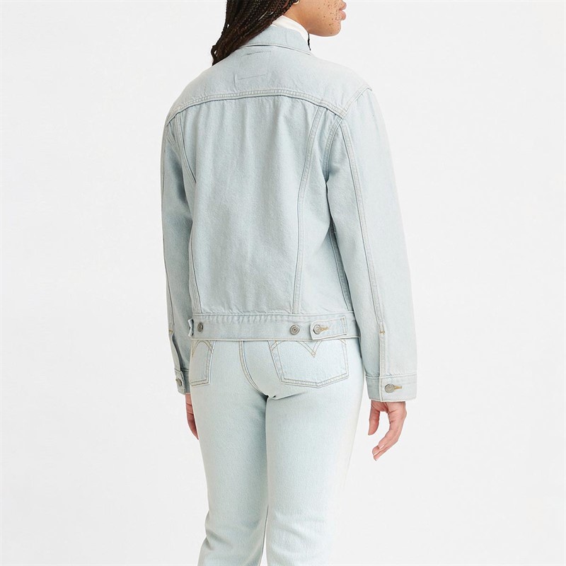 Levi's Dame Ex-boyfriend Trucker Denim Lys Blå