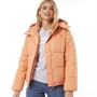 Levi's Dames Quinn Shorts Down Puffer Jas Perzik Bloesem