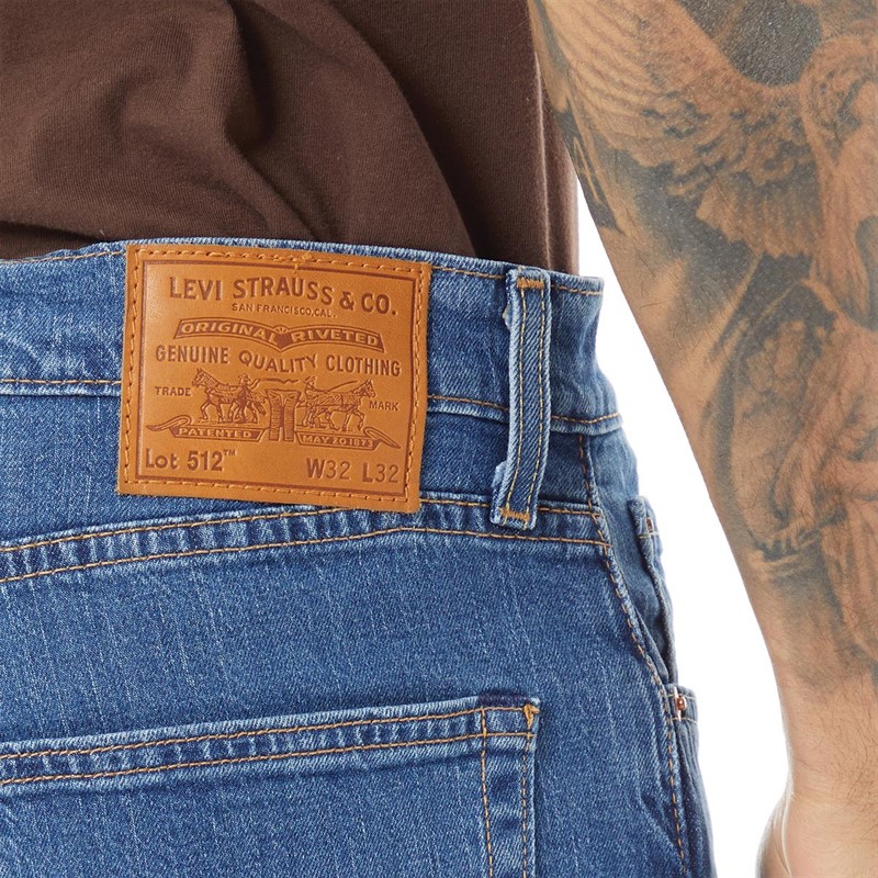 Levi's Herre 512 Tapered Jeans Mellemblå