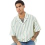 Levi's Męskie Slouchy Koszule z Krótkim Rękawem Biały