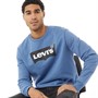 Levi's Heren Standard Graphic Sweaters Middelblauw