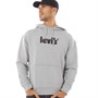 Levi's Herren Relaxed Graphic Kapuzenpullover Grau