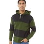 Levi's Mens Fillmore Rugby Hoodie Fillmore Block Mossy Green