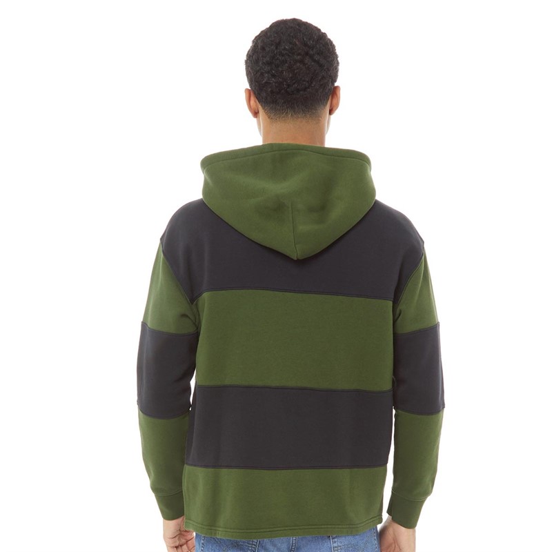 Buy Levi's Mens Fillmore Rugby Hoodie Fillmore Block Mossy Green