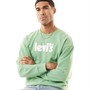 Levi's Mens Relaxed Graphic Sweatshirt Poster Crew Peppermint