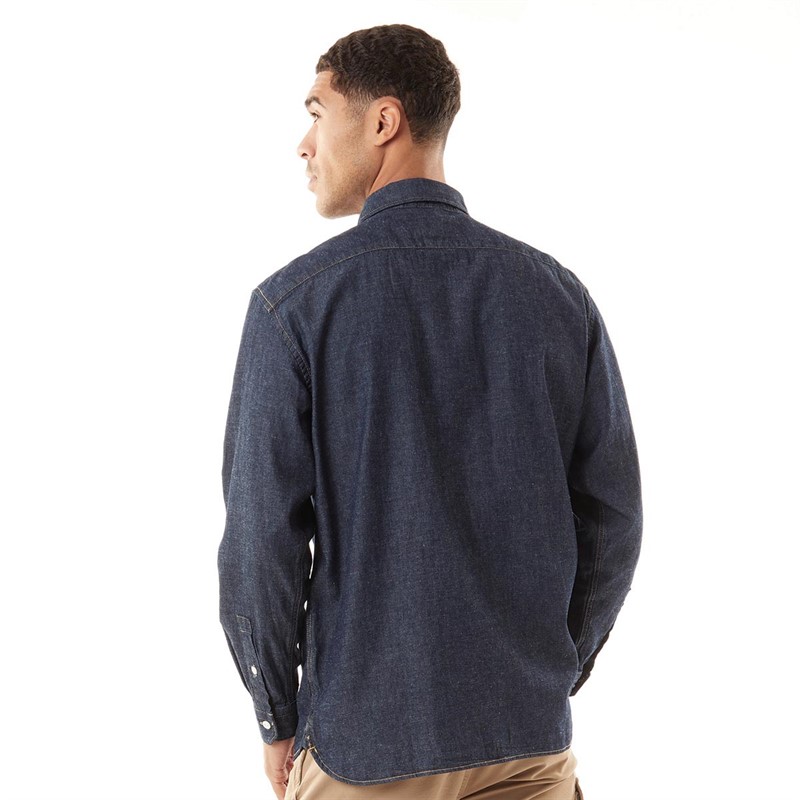 Levi's Mens Jackson Worker Long Sleeve Shirt LT WT Cotton Hemp Rinse