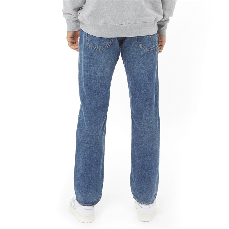 Levi's Mens 501 Original Jeans Z0909 Medium Indigo Worn In