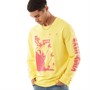 Levi's Herren Relaxed Graphic T-Shirts mit langem Arm. Gelb