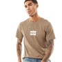 Levi's Mens Graphic Crew Neck T-Shirt LSE Sportswear Mini White M Petrified Oak
