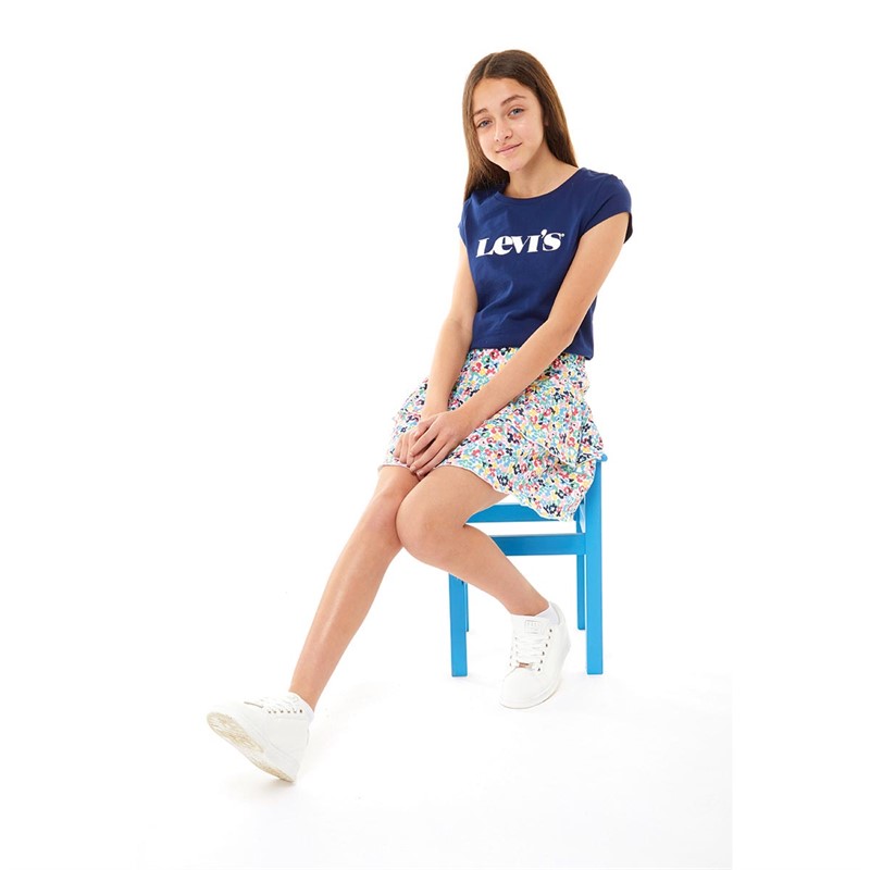 Levi's Girls Graphic T-Shirt Medieval Blue
