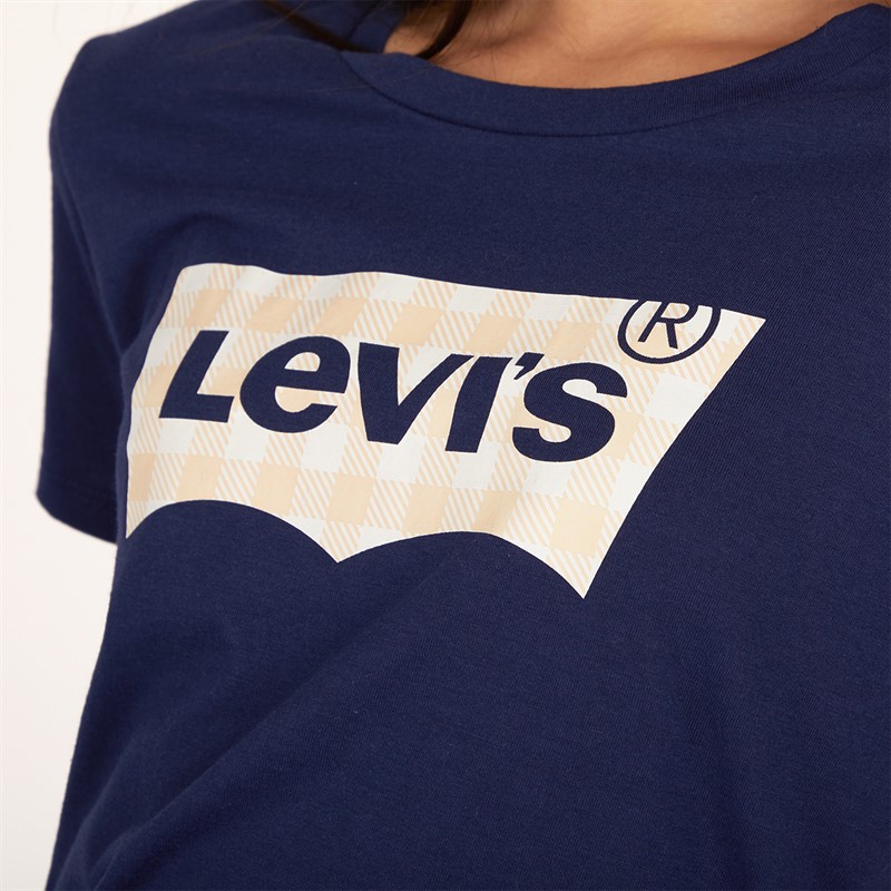 Levi's Girls Short Sleeve Graphic T-Shirt Medieval Blue