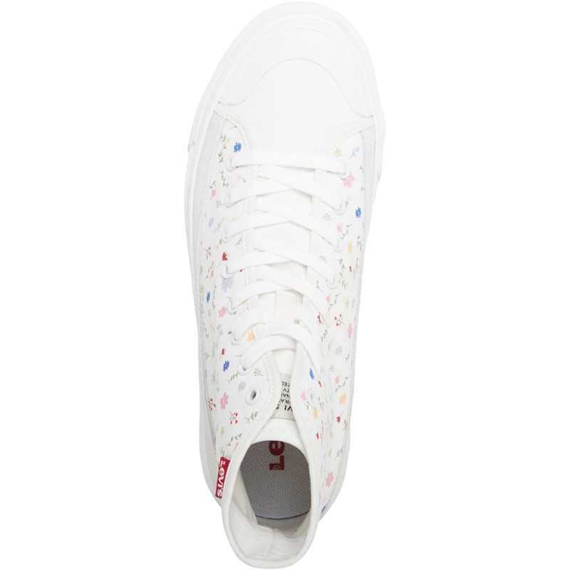 Levi's Womens Square High Trainers Regular White