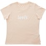 Levi's Dame Perfect PL Seasonal Poster Logo Overdele Bleg Ferskenfarvet