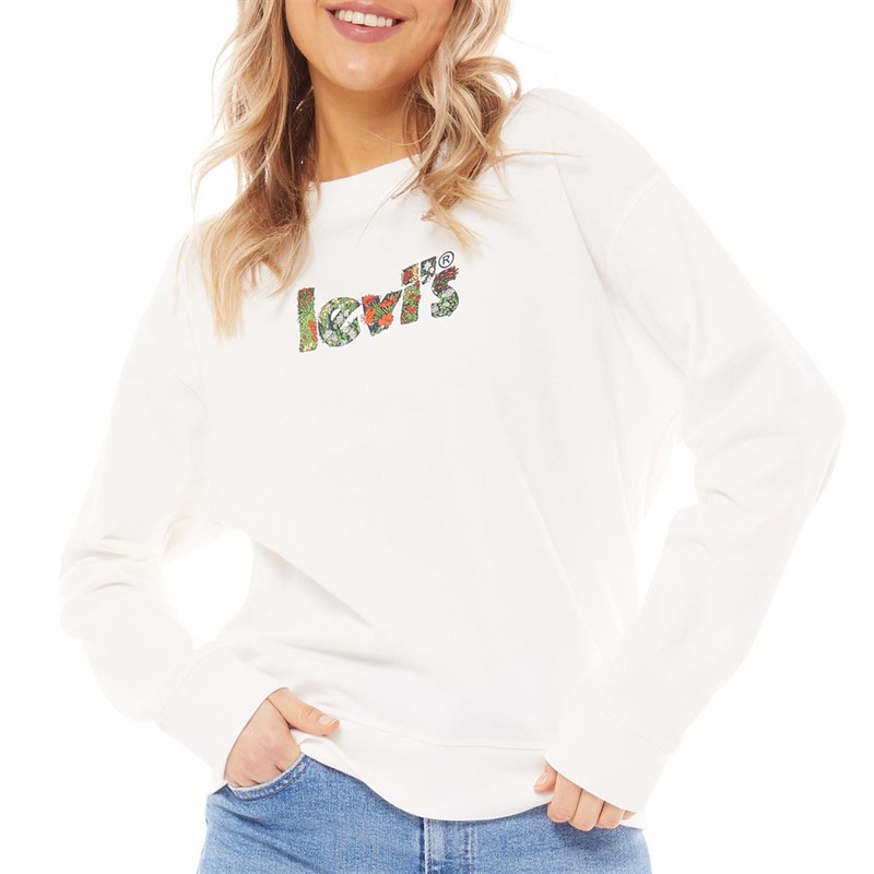 Levi's Womens Graphic Standard Sweatshirt Sugar Swizzle