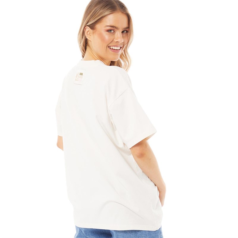 Levi's Womens Graphic Cobalt T-Shirt Antisocial Butterfly Sugar Swizzle