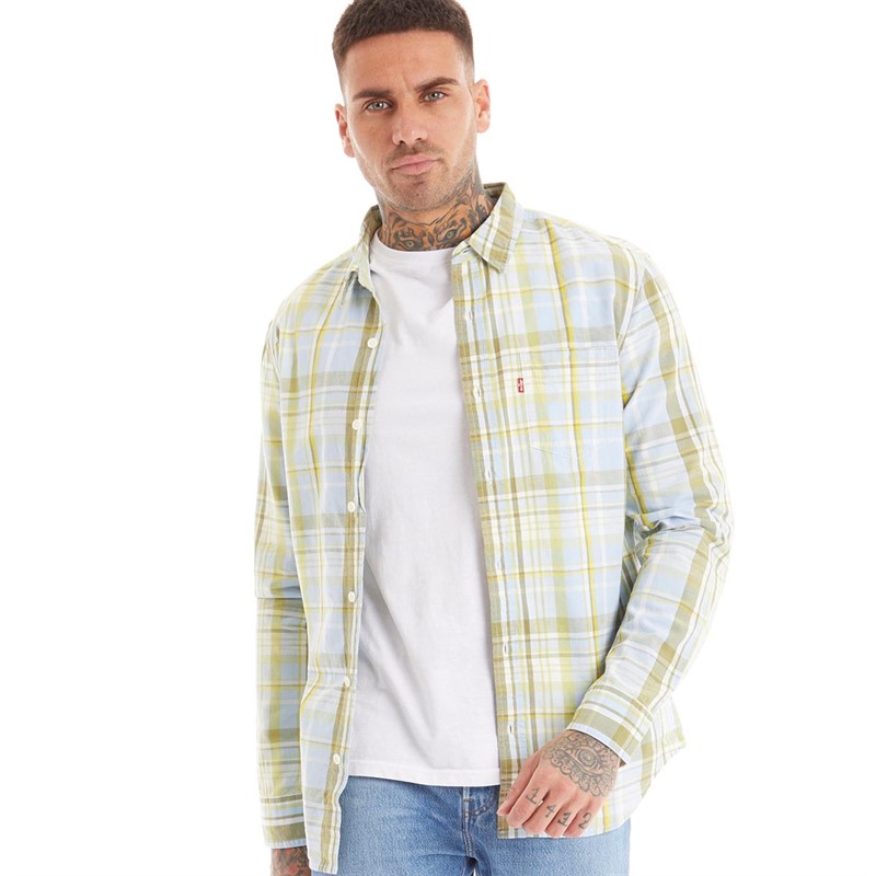 Buy Levi's Mens Classic Long Sleeve Shirt Nelson Skyway