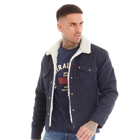 Mens levis outlet sherpa trucker jacket