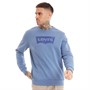 Levi's Mens Standard Graphic Sweatshirt SSNL Core BW Crew Sunset Blue