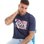 Levi's Mens Relaxed Fit T-Shirt Tie-dye SW Dress Blues