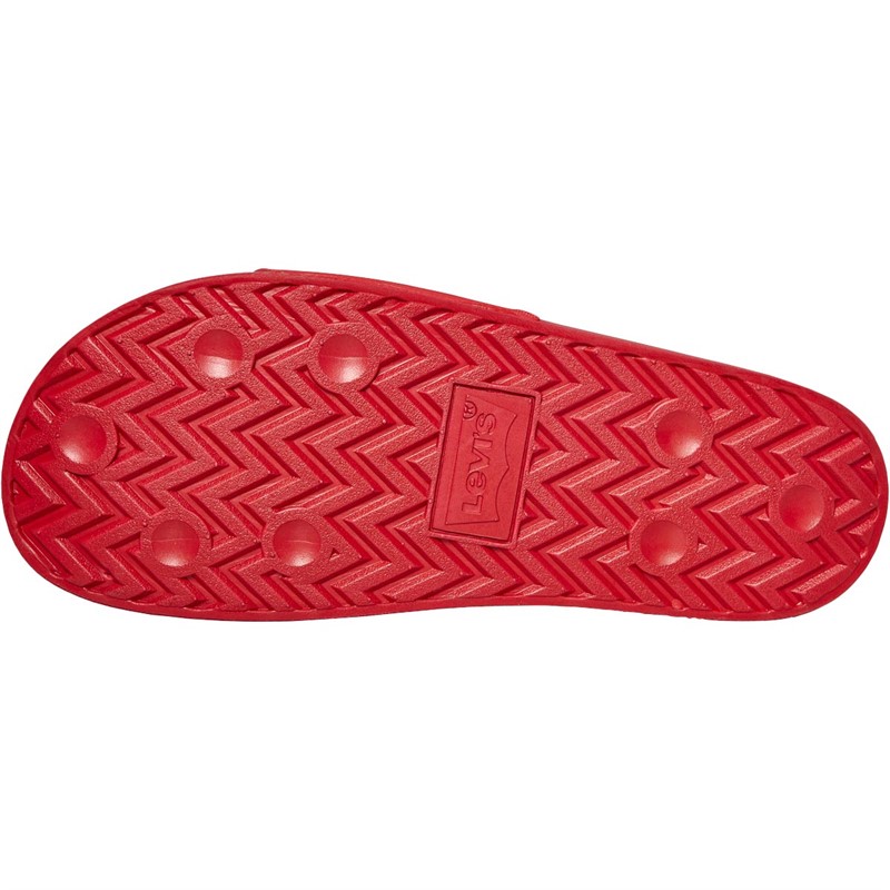 Levi's Mens June Poster Sliders Brilliant Red