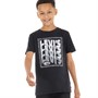 Levi's T-Shirts Wavy Logo Garçon Noir