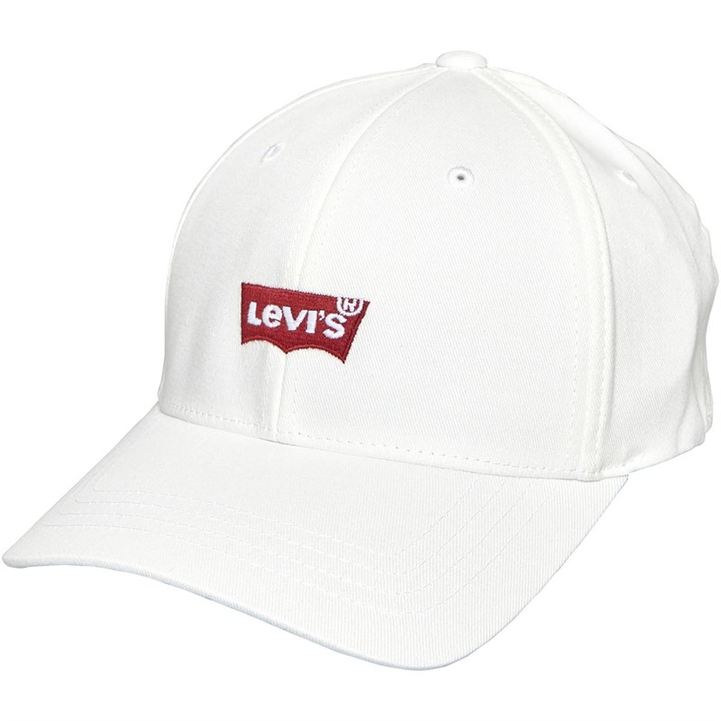 Levi's Mens Batwing Flexfit Cap Regular White