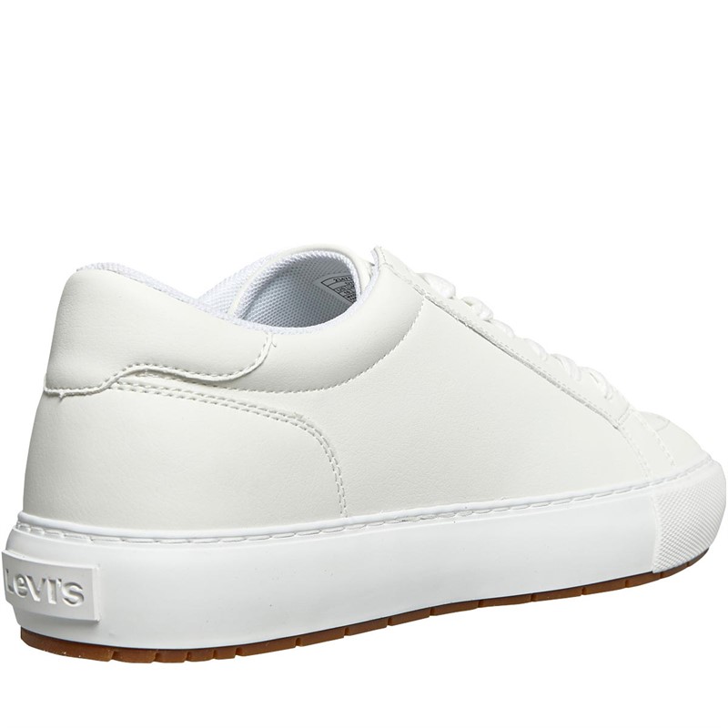 Levi's Mens Woodward Rugged Low Trainers Brilliant White