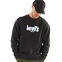 Levi's Mens Relaxed Graphic Sweatshirt Poster Gradient Crew GD Caviar