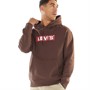 Levi's Mens Relaxed Graphic Boxtab Hoodie Hot Fudge