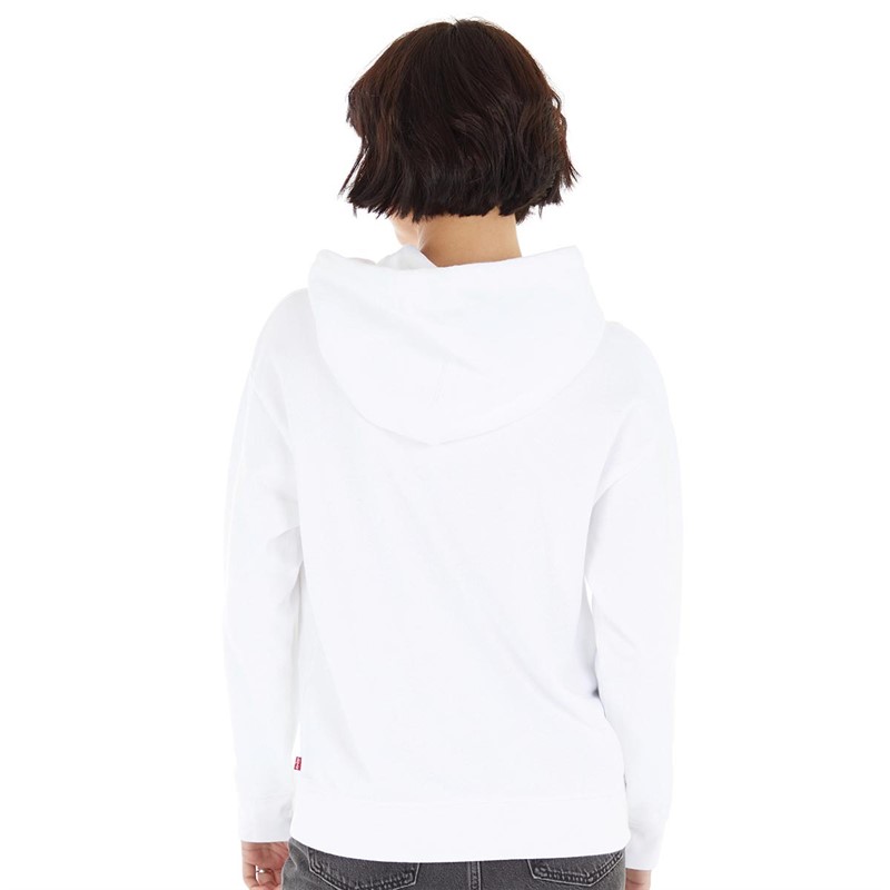 Levi's Womens Graphic Standard Hoodie Bright White