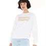 Levi's Womens Graphic Standard Crew Neck Sweatshirt White