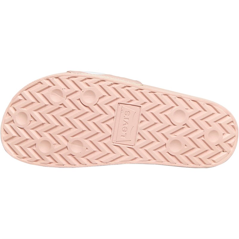 Levi's Womens June L S Sliders Light Pink