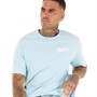 Levi's Mens Relaxed Fit T-Shirt Poster Chest Pastel Turquoise