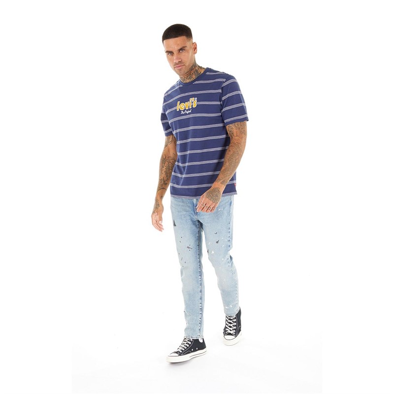 Levi's Mens Relaxed Fit T-Shirt Tassel Naval Academy