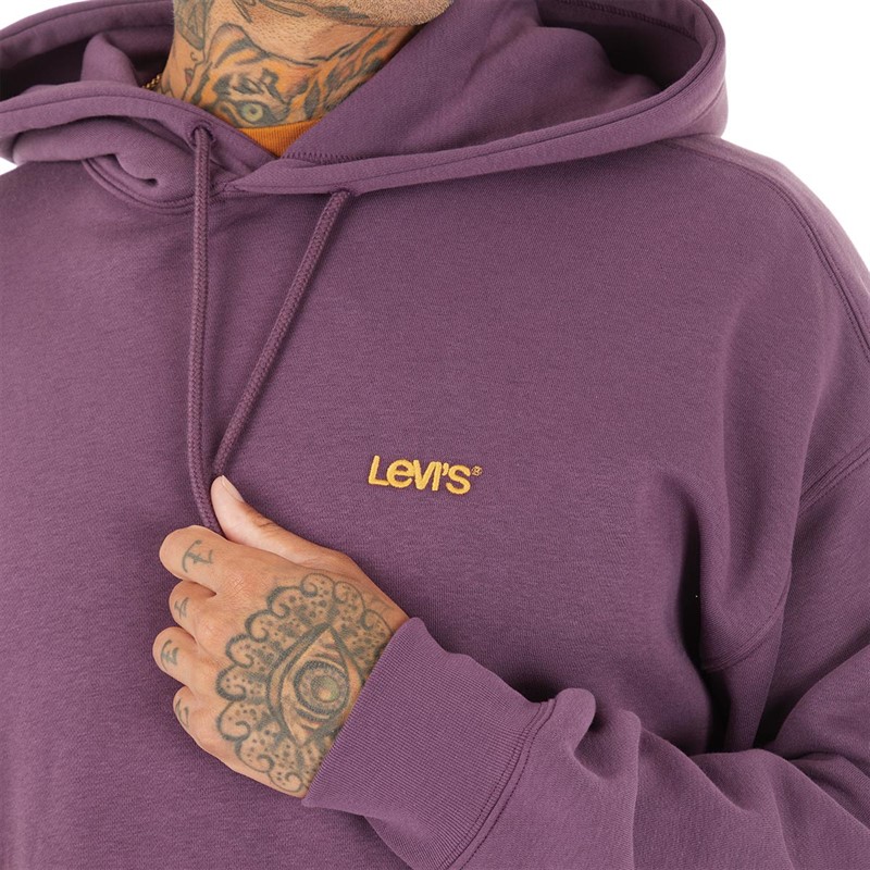 Levi's Mens Sweats Relaxed Fit Hoodie Hortensia