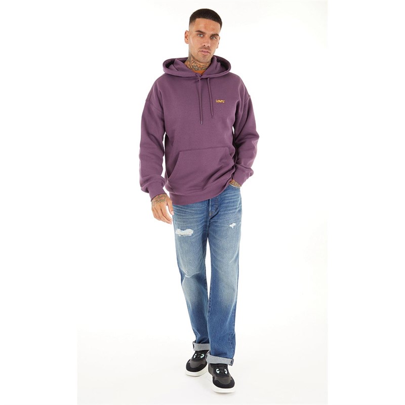 Levi's Mens Sweats Relaxed Fit Hoodie Hortensia