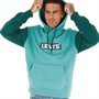 Levi's Mens Graphic Hoodie Green-Blue Slate