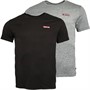 Levi's Mens Two Pack Graphic T-Shirts Graphic Meteorite/Heather