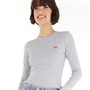 Levi's Womens Long Sleeve Baby T-Shirt Heather Grey