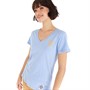 Levi's Womens Graphic Perfect V-Neck Top Hydrangea