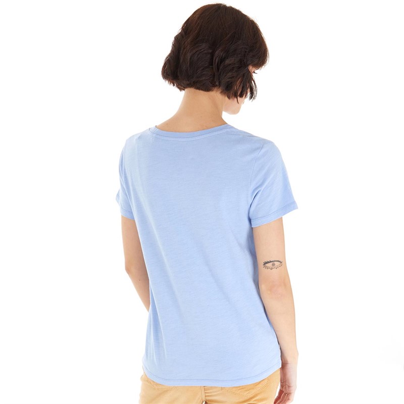 Levi's Womens Graphic Perfect V-Neck Top Hydrangea
