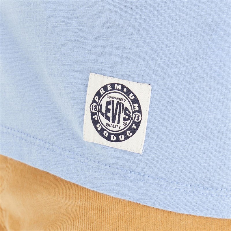 Levi's Womens Graphic Perfect V-Neck Top Hydrangea
