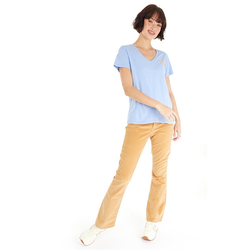 Levi's Womens Graphic Perfect V-Neck Top Hydrangea