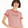 Levi's Womens Perfect Ringer T-Shirt Flame Scarlet