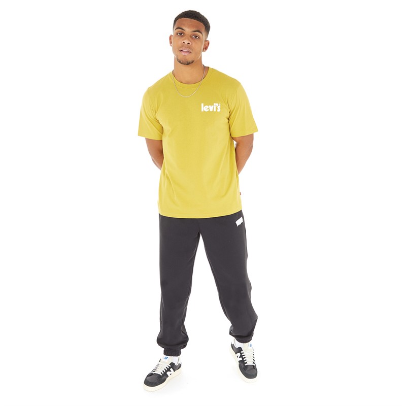 Levi's Mens Graphic Joggers Pieced Pant Caviar