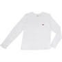 Levi's Womens Plus Size Long Sleeve Baby T-Shirt White +