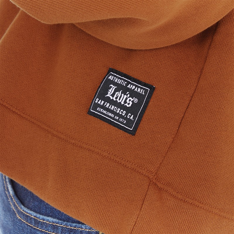 Levi's Womens Akane Ruched Hoodie Ginger Bread