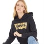 Levi's Womens Graphic Standard Hoodie Gold Foil Caviar